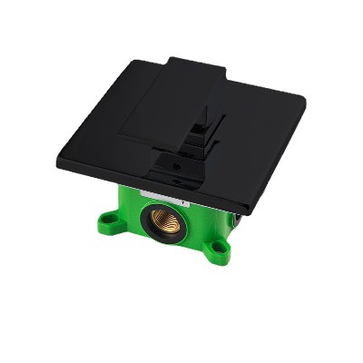 Cross border exclusive Black all copper concealed wall type water mixing valve cold and hot three-way bathroom shower shower switch