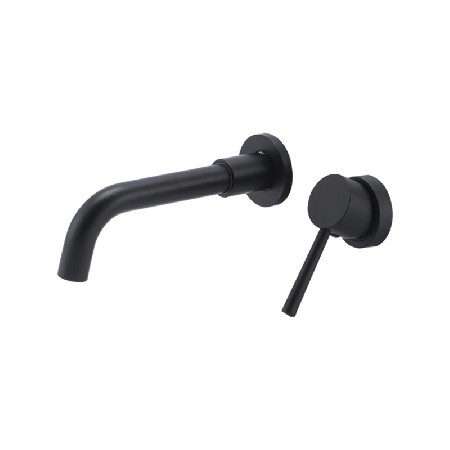 Custom black wall faucet concealed concealed embedded hot and cold copper mixing valve toilet wash basin faucet
